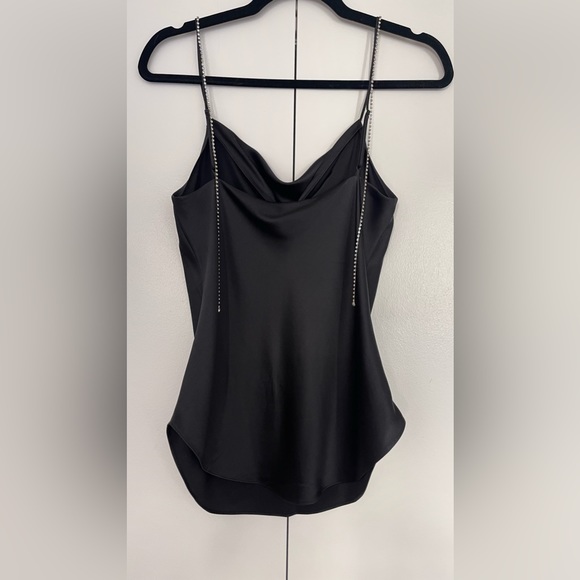 CINQ À SEPT - Marta Rhinestone Cami - Black - XS - Picture 3 of 9